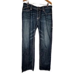 Affliction Men’s Denim Jeans Button Up Size 36 Waist 32 Inseam Ace Slim Straight